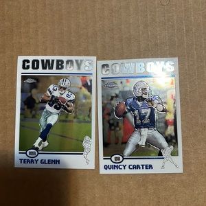 Dallas Cowboys 2 Cards Topps Chrome 2004